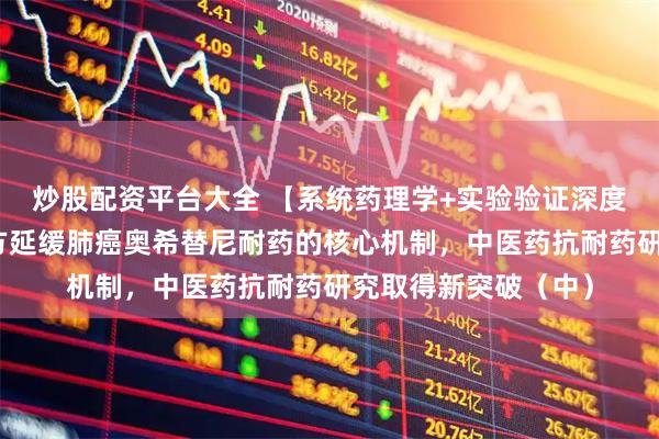 炒股配资平台大全 【系统药理学+实验验证深度结合】揭示肺痈宁方延缓肺癌奥希替尼耐药的核心机制，中医药抗耐药研究取得新突破（中）